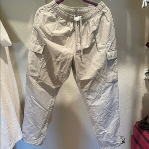 Nike Men's Light Beige Cargo Pants.     Size Medium
